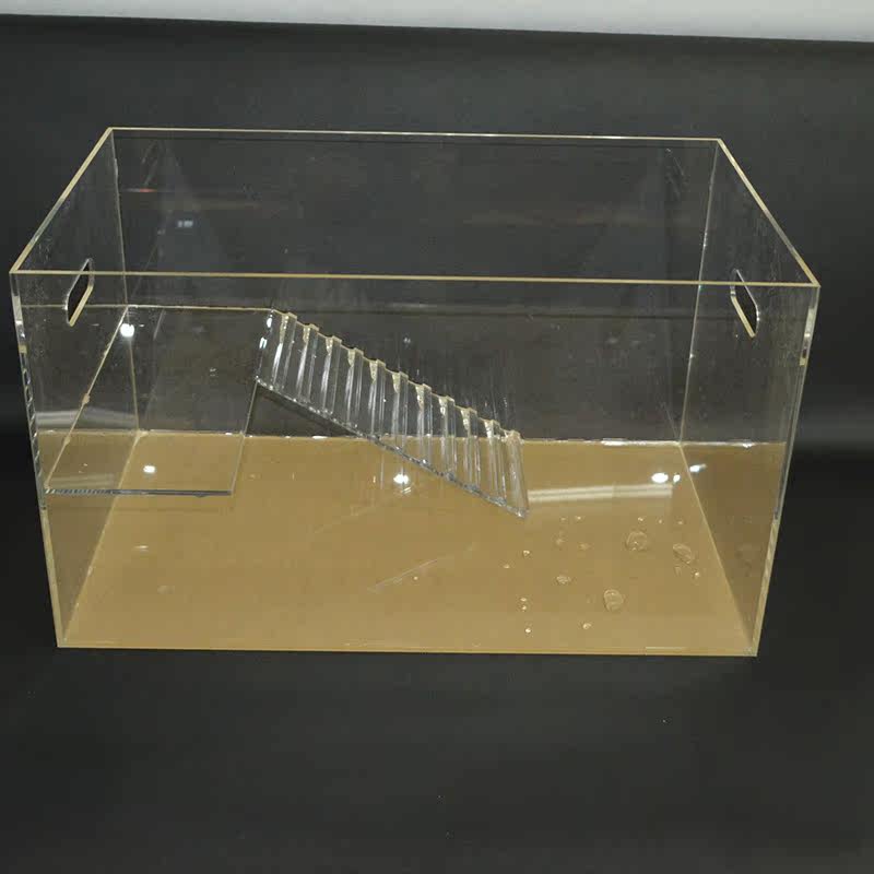 高档亚克力晒台龟缸鳖缸鱼缸来样加工定做鱼缸