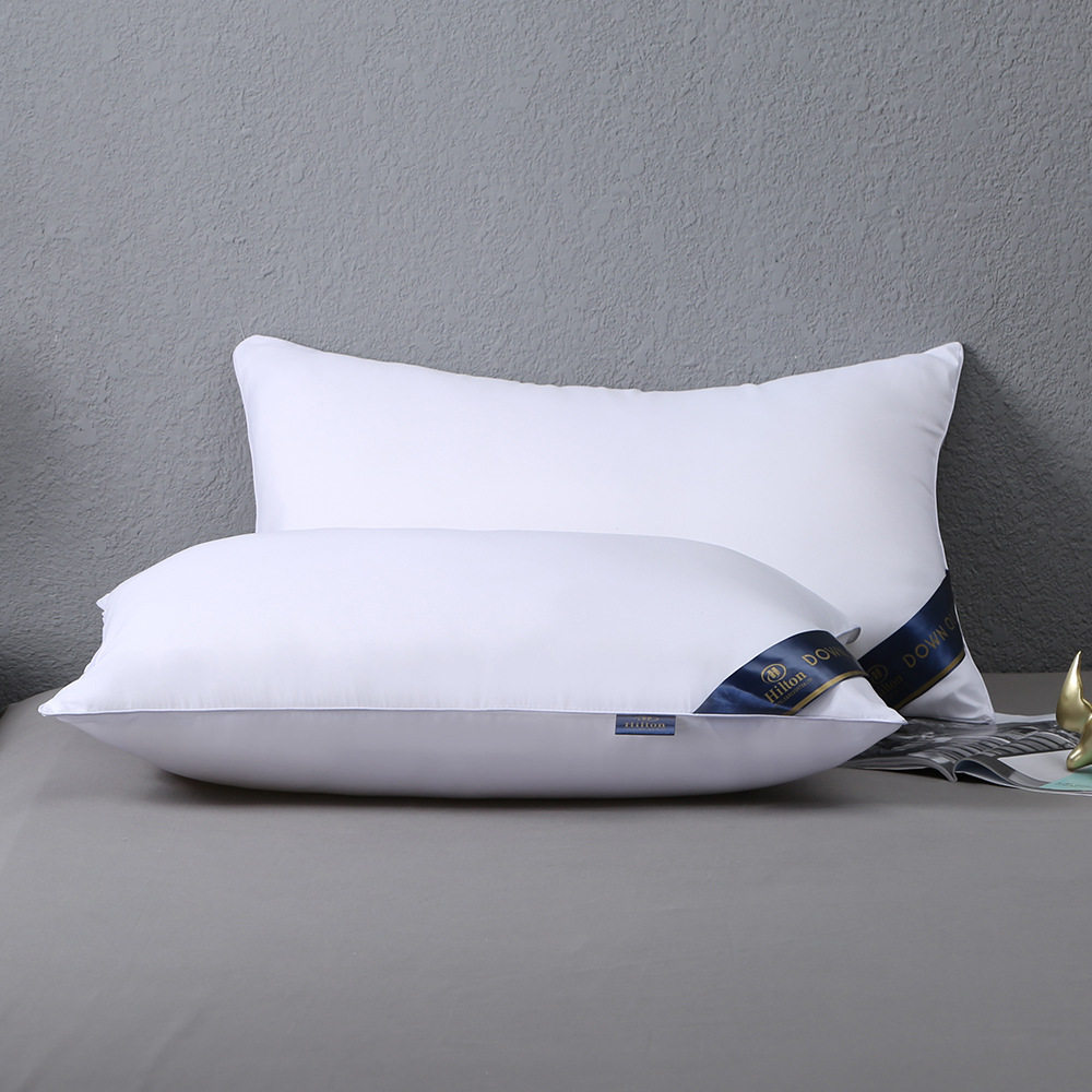 枕头五星级酒店宾馆希尔顿hilton枕芯单人颈椎会销礼品枕头