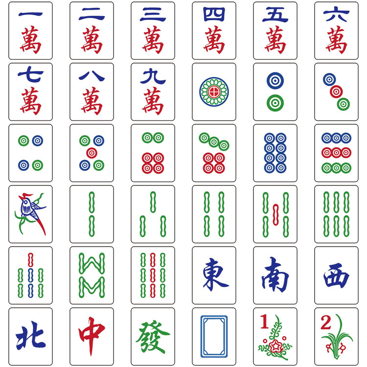 麻将字符图片