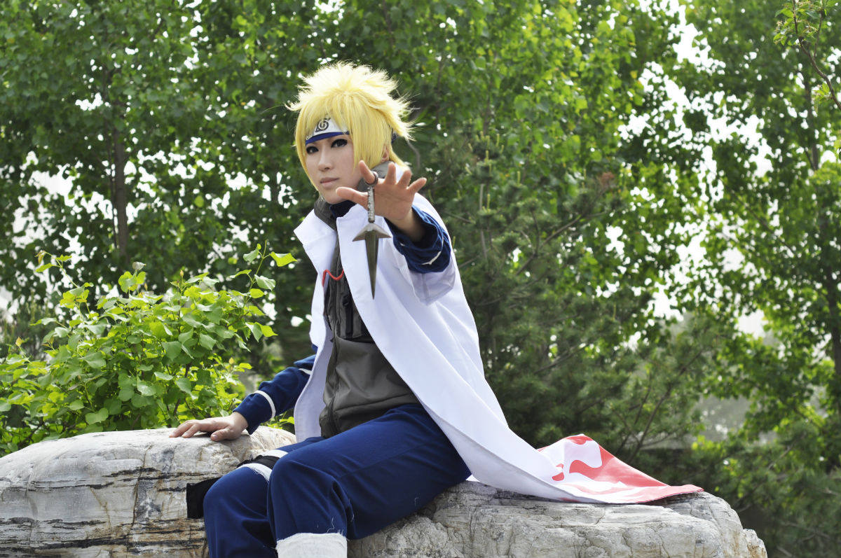 火影忍者波风水门cosplay服装四代目披风衣服斗篷假发cosplay男装