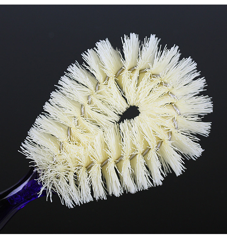 日本km厨房创意手柄锅刷子圆形碗盆刷尼龙纤维灶台清洁刷洗碗刷子