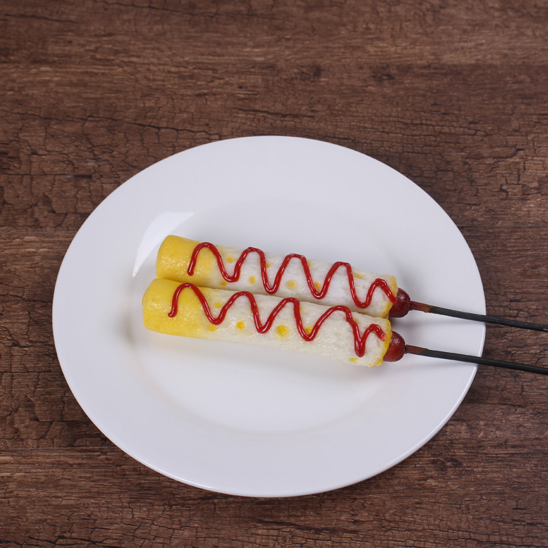 仿真食品模型鸡蛋包肠模型蛋包肠 食物小吃美食摆设拍摄道具定做