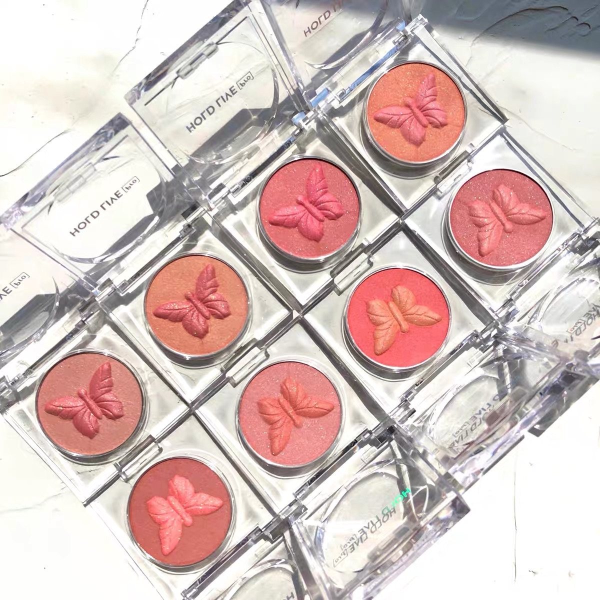 holdlive炫舞云彩腮红少女粉嫩哑光自然裸妆腮红