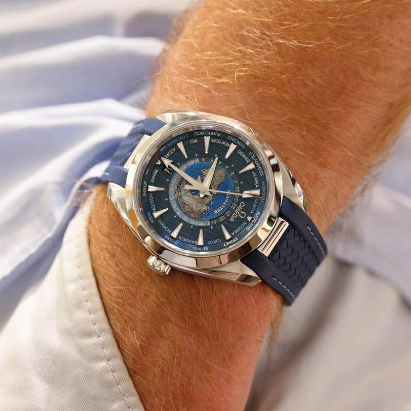 欧米茄GMT世界时腕表43mm 防磁自动机械表 220.10.43.22.03.001