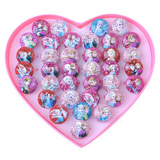 Children's ring girl Frozen Aisha princess gem diamond small ring jewelry box baby girl toys Children's ring girl Frozen Aisha princess gem diamond small ring jewelry box baby girl toys