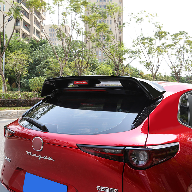 适用于2020款马自达cx30autoexe改装个性尾翼碳纤维尾翼