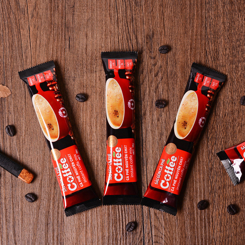 越南进口西贡原味咖啡1800g速溶三合一咖啡100条袋装特浓冲饮包邮