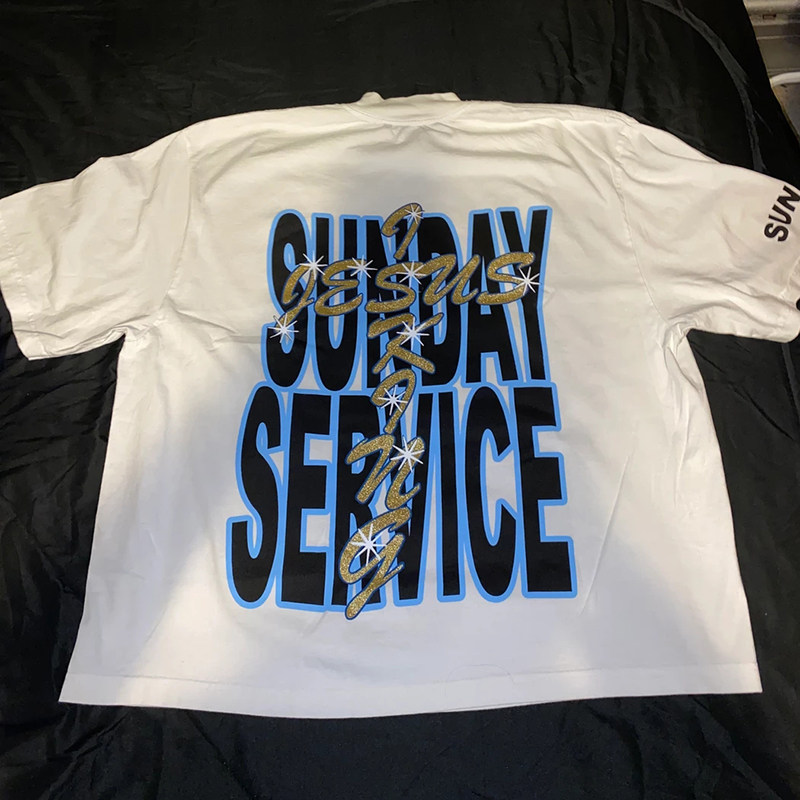 kanyewestjesusiskinglightningtee芝加哥限定周边t恤