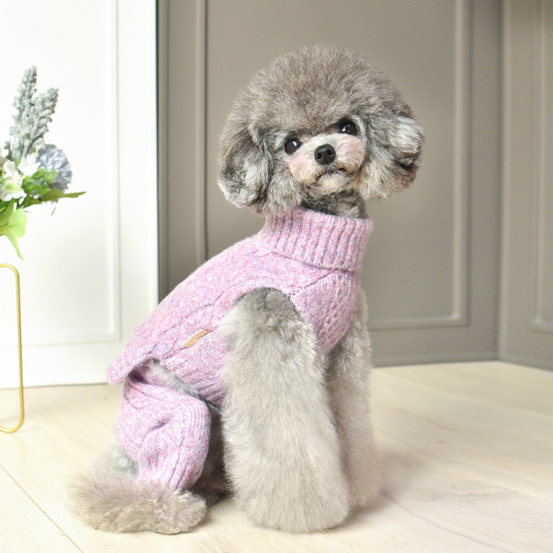 一阅心田网红狗狗衣服秋冬宠物泰迪小型犬冬天保暖含羊毛毛衣裤子