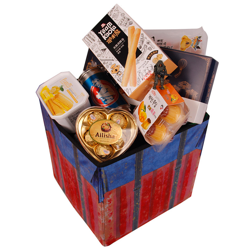 空投箱零食大礼包网红整箱超大盒子品混合装实惠吃鸡空头组合小吃