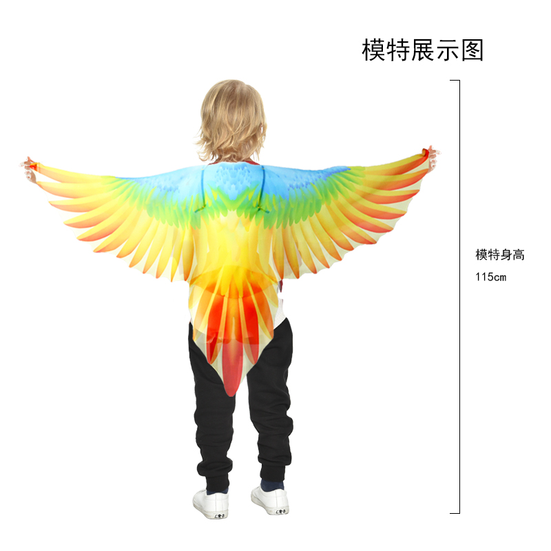 37岁儿童表演道具环保服饰cos公主鹦鹉小鸟服饰