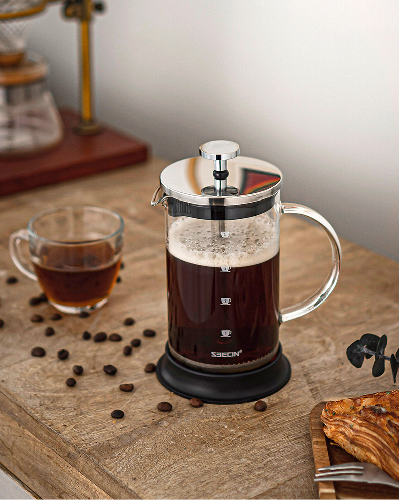 法压壶手冲咖啡壶器具家用咖啡过滤器奶泡机耐热玻璃咖啡壶