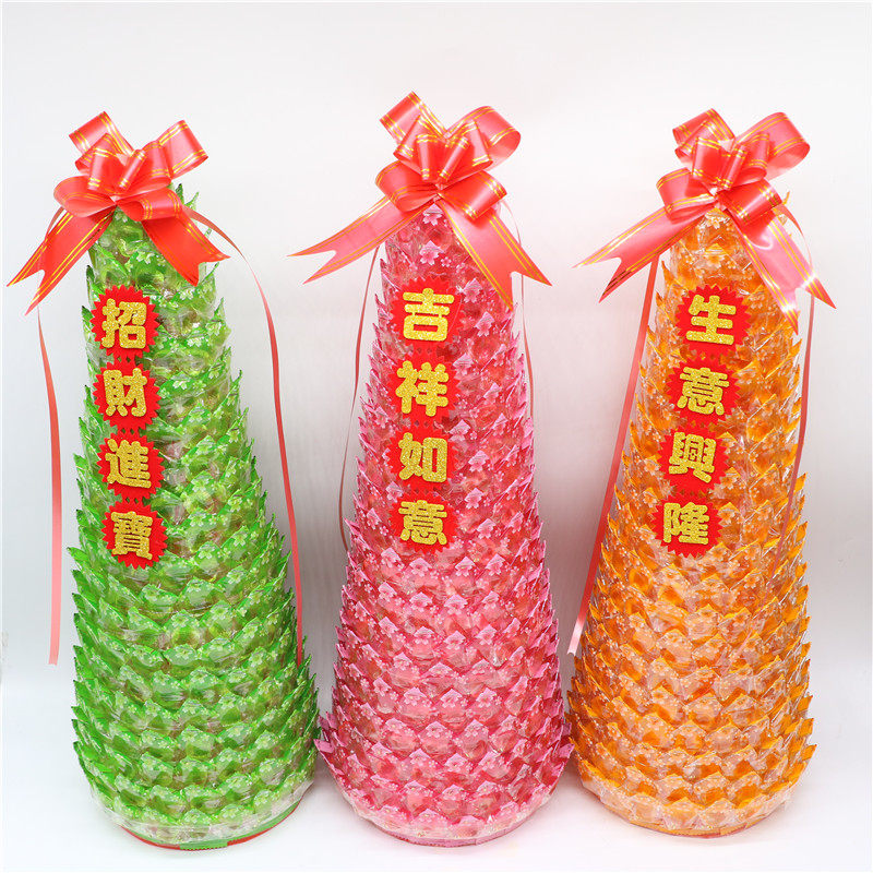 用品糖果塔莲花步步高升创意佛前摆件贡品供奉供具节日装扮用品