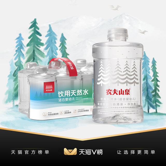 Nongfu Spring Baby Jellyfish Baby Water Natural Drinking Water 1L * 6 Bottle Nongfu Spring Baby Jellyfish Baby Water Natural Drinking Water 1L * 6 Bottle