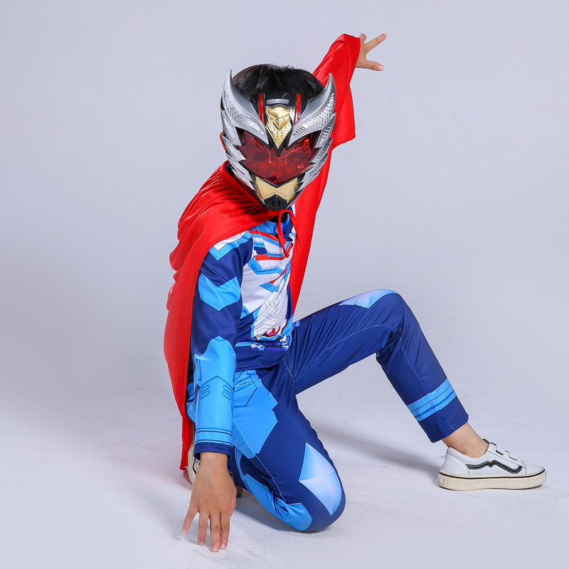 服装铠甲勇士套装衣服童装万圣节儿童cos猎凯卡通服饰
