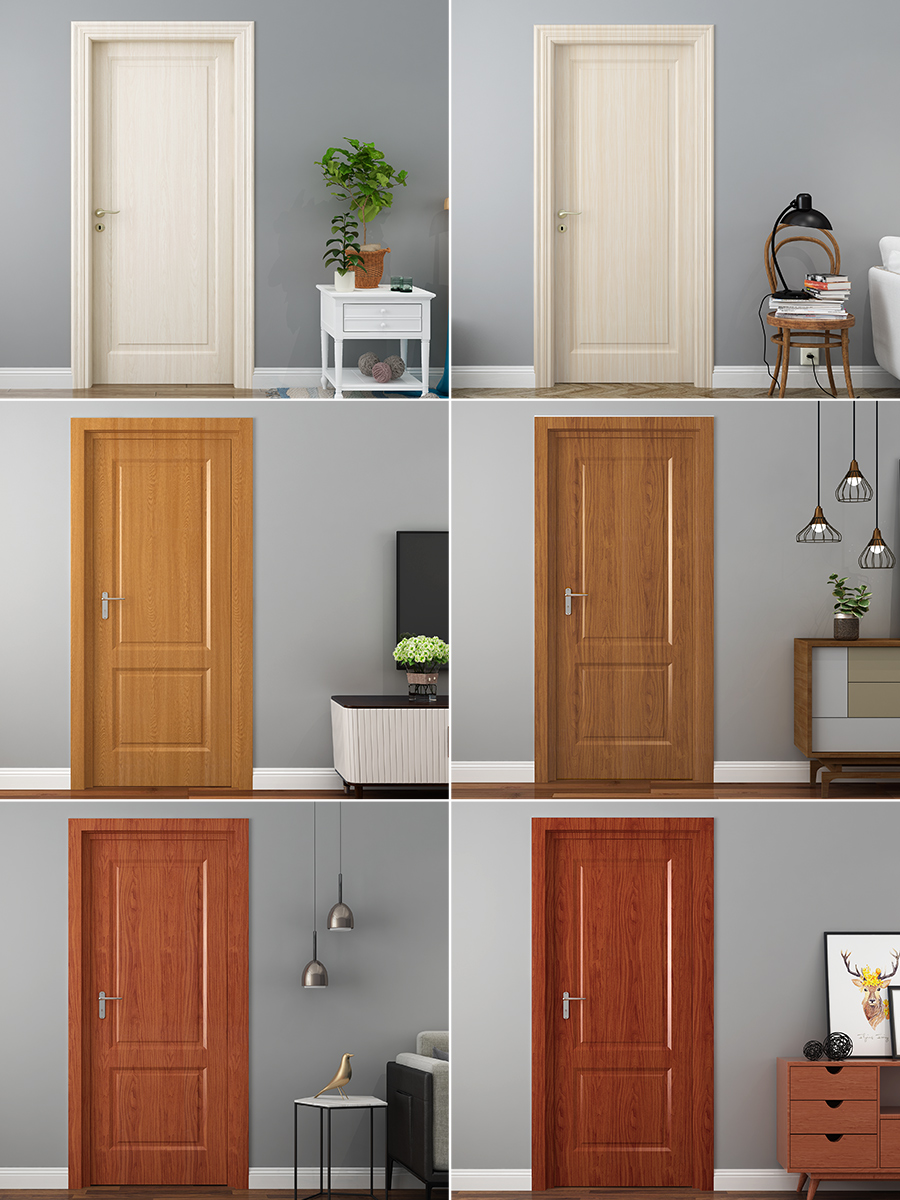 白色贴纸自粘旧门柜子翻新墙纸木门卧室房门墙贴