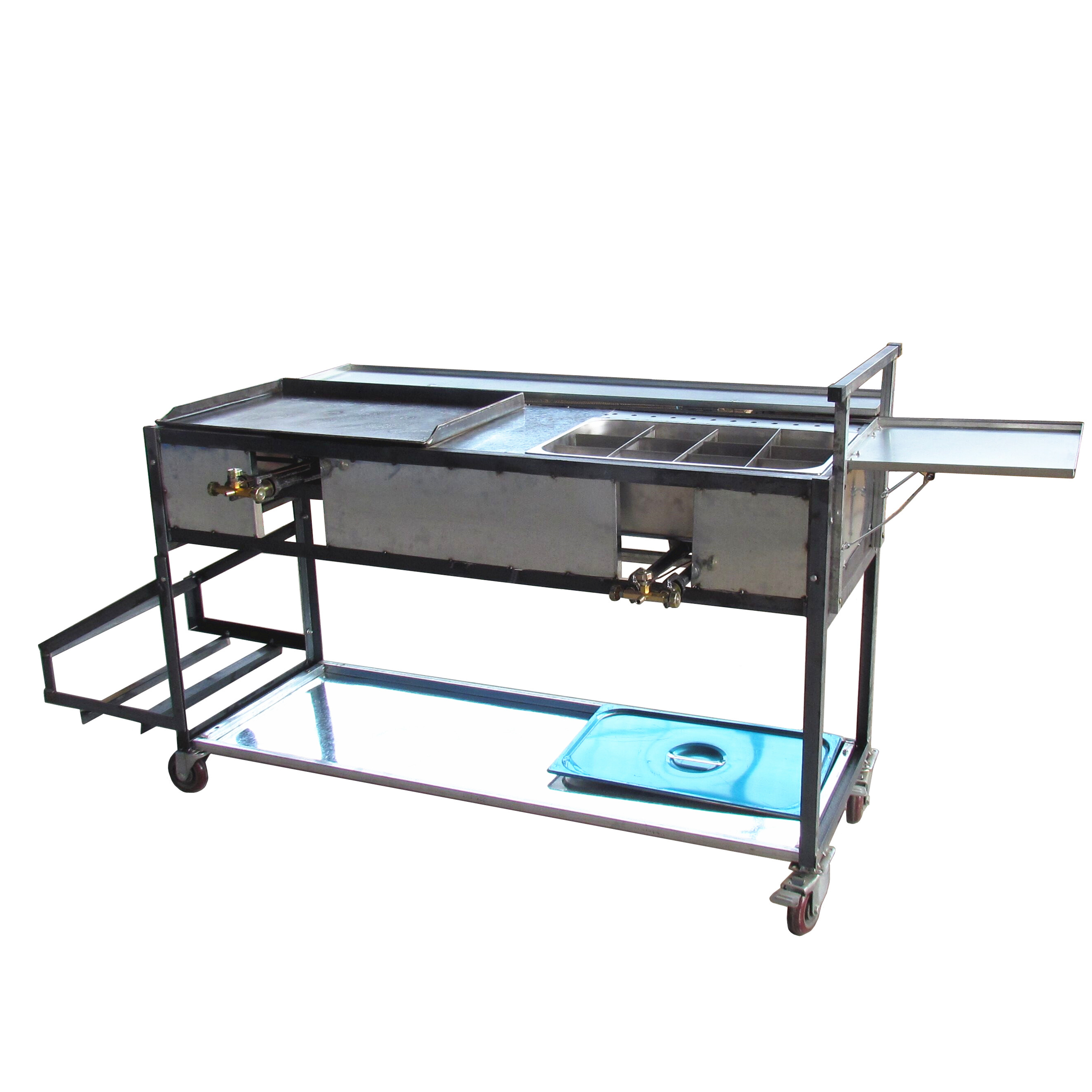 炸串车子关东小吃移动推车摆摊麻辣油炸麻辣烫烧烤车