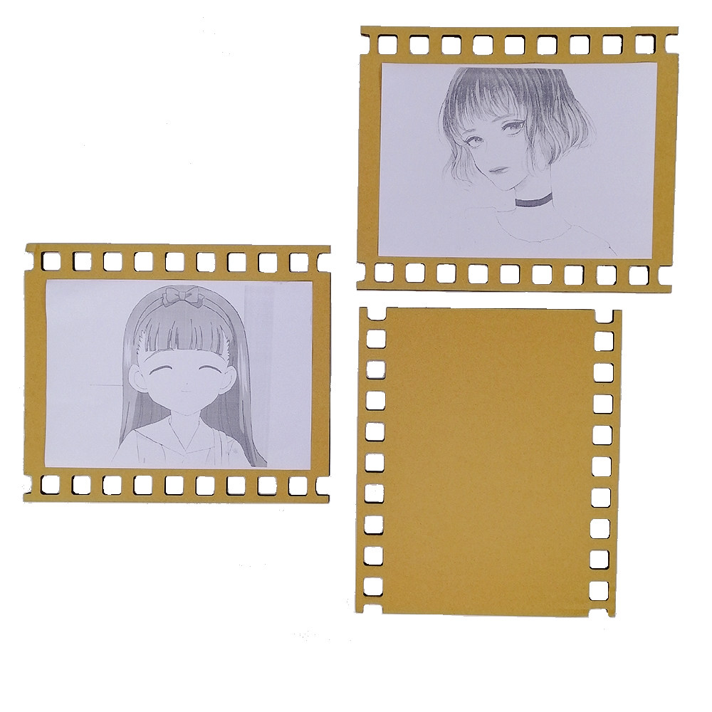 幼儿园走廊墙面美术美术作品作品展胶片纸板环创材料拼图