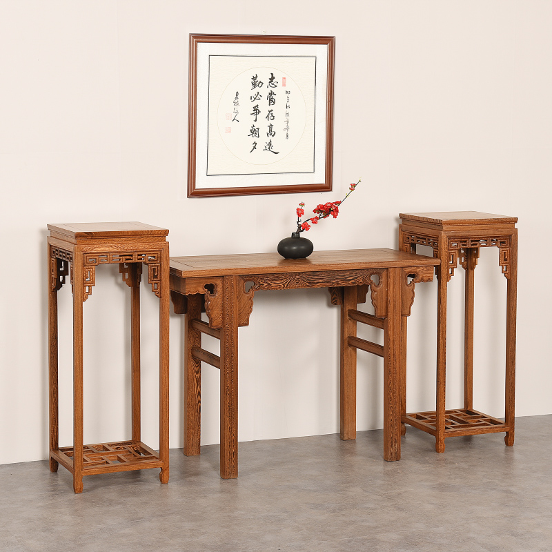 条案红木家具鸡翅木供桌中式仿古平头实木佛台佛桌条案