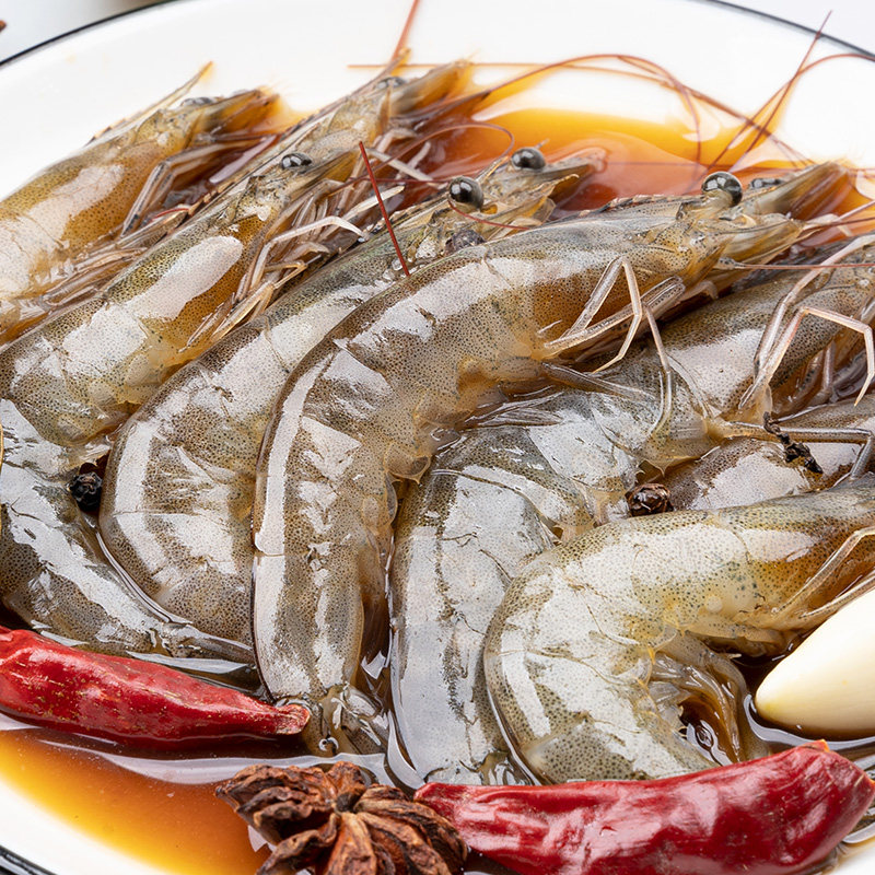 酱虾舟山宁波特产腌制即食罐装现做生鲜活秘制虾类制品