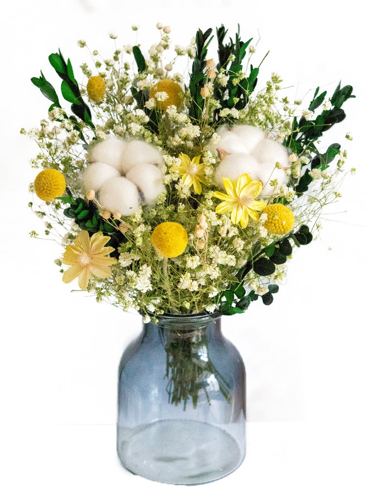 干花花束满天星玫瑰繁花系列小清新北欧文艺家居客厅桌面装饰摆设