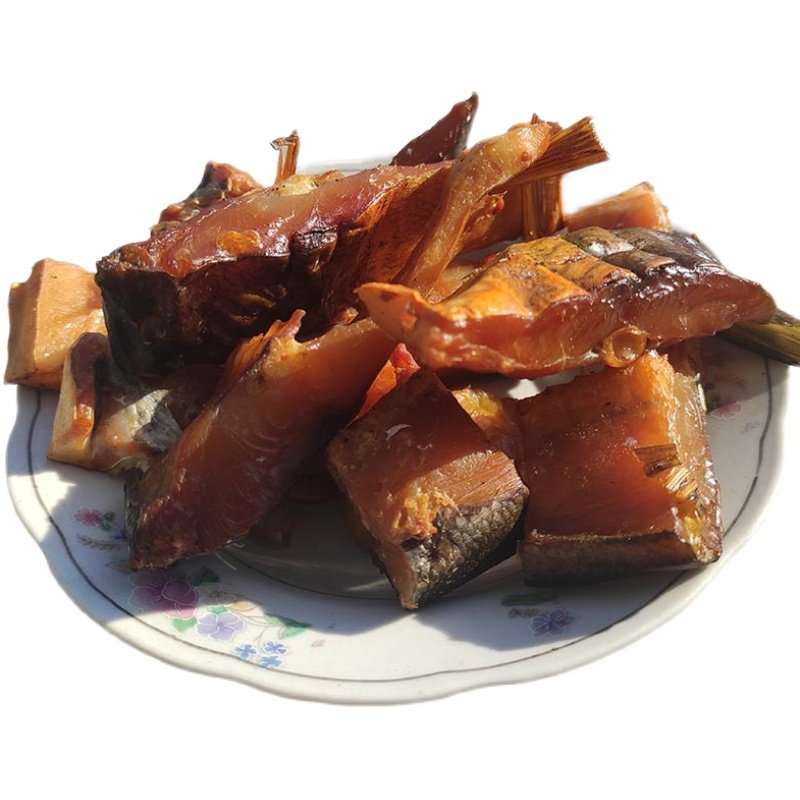 湖南烟熏鲢鱼鱼干长沙土特产腊味风干农家自制鱼干