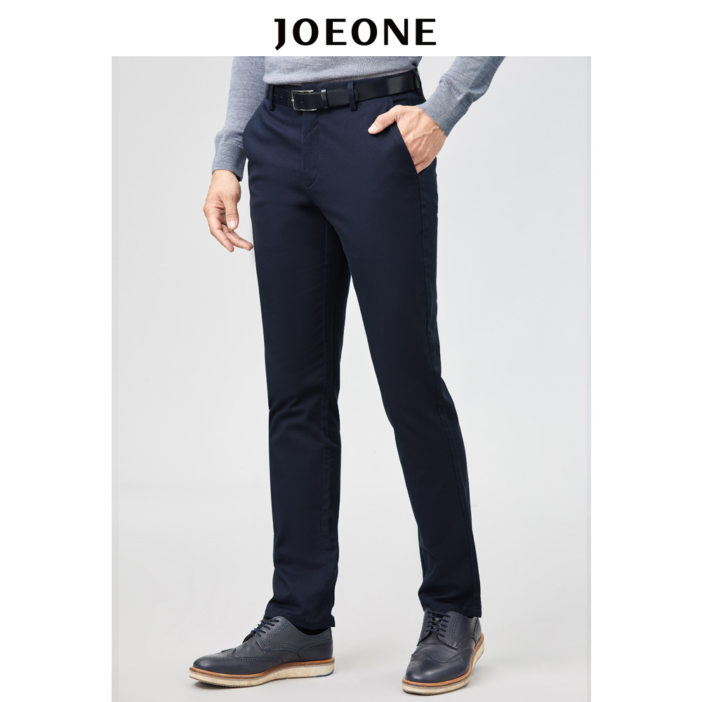 九牧王休闲裤男装秋冬款青年男士商务休闲直筒宽松男裤官方旗舰店