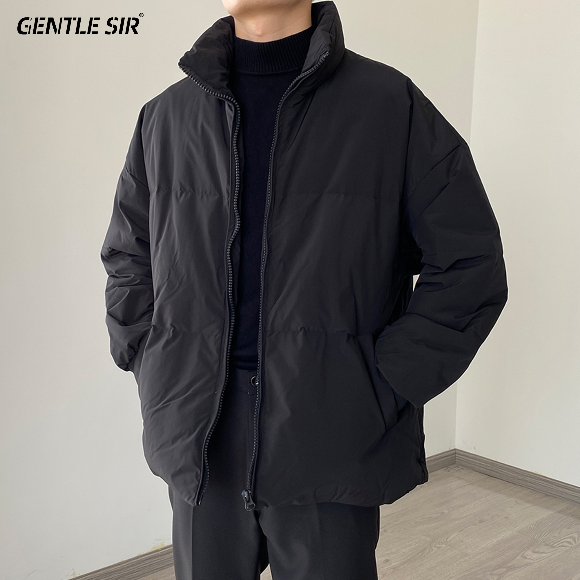 2021年新款保暖羽绒服男士外套短款冬季加厚轻薄白鸭绒高端棉衣服