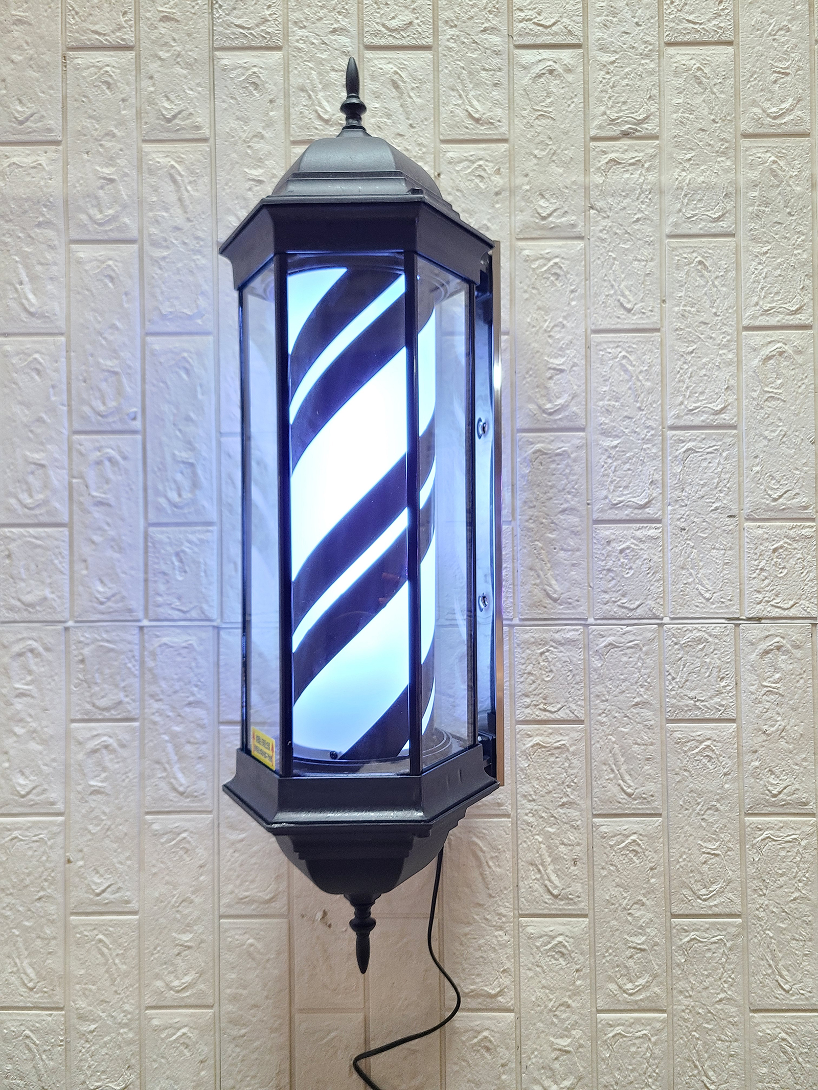 美发转灯旋转理发店led复古奢华发廊户外宫灯美发转灯