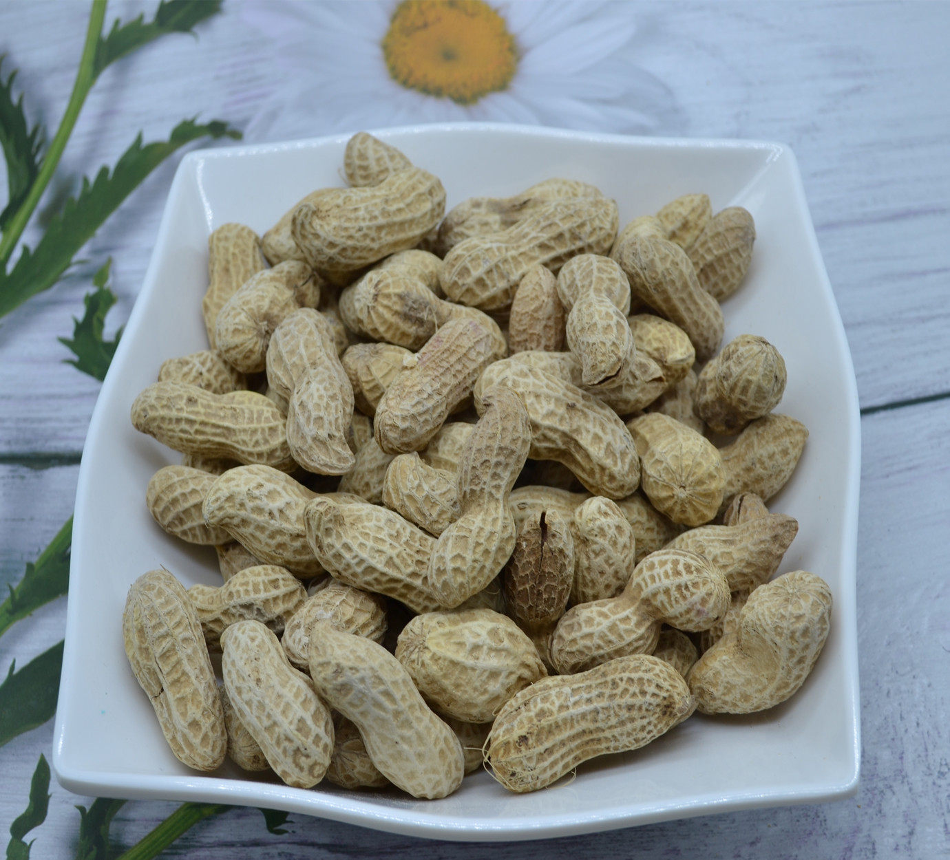 包邮广东特产冠华黑字咸脆带壳蒜香花生10斤花生