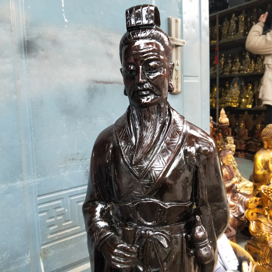 张仲景仿古铜像摆件纯铜大号1米医圣全身站像摆件