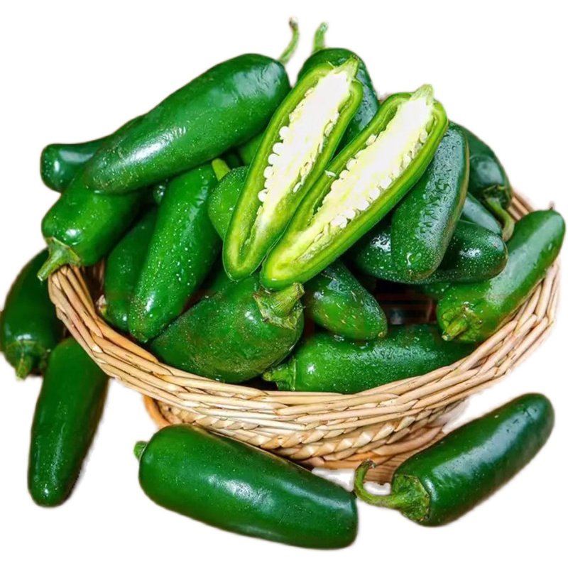 新鲜墨西哥辣椒椒油椒圆青椒薄皮皮肉厚特辣泡辣椒