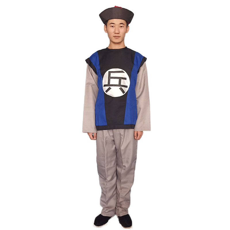 清朝官兵士兵牢头狱卒清代士卒衙役古装戏服舞台演出服装出租