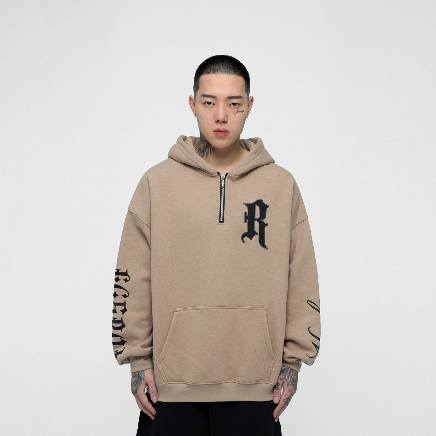 FDR 美潮情侣卫衣男加绒连帽国潮秋冬拉链帽衫男装高街宽松衣服潮