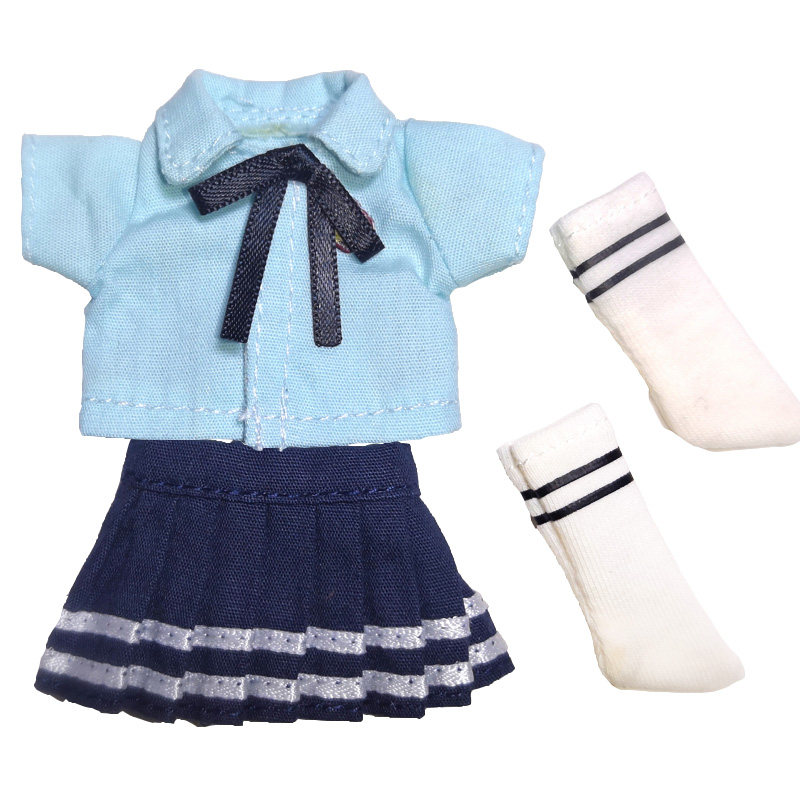 ob11迷你校服现货12分可爱男款女款套装全套bjd娃娃