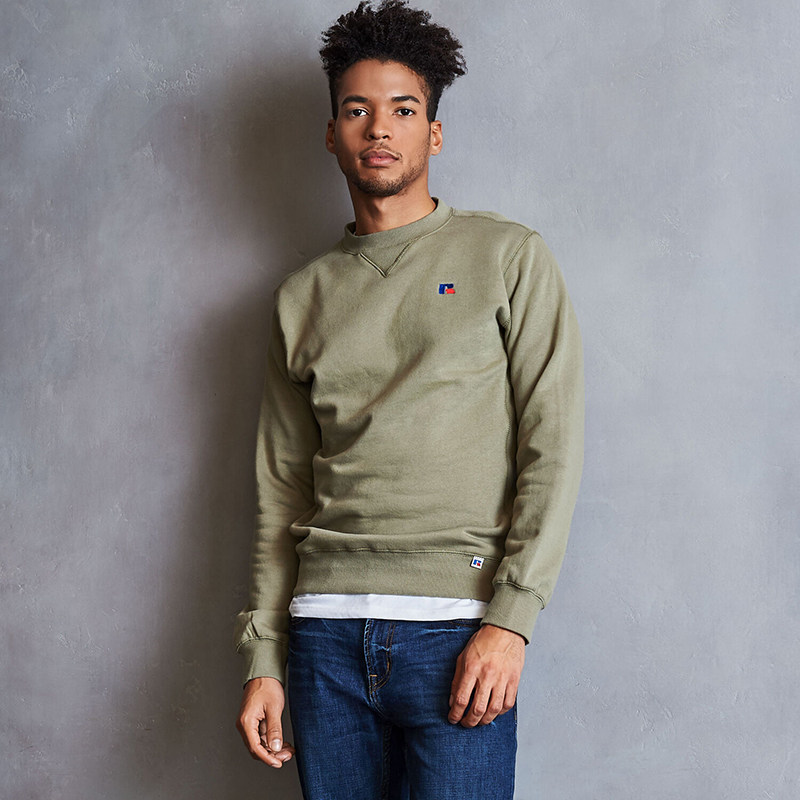 现货市井russellathletic美潮罗素运动经典圆领卫衣卫衣