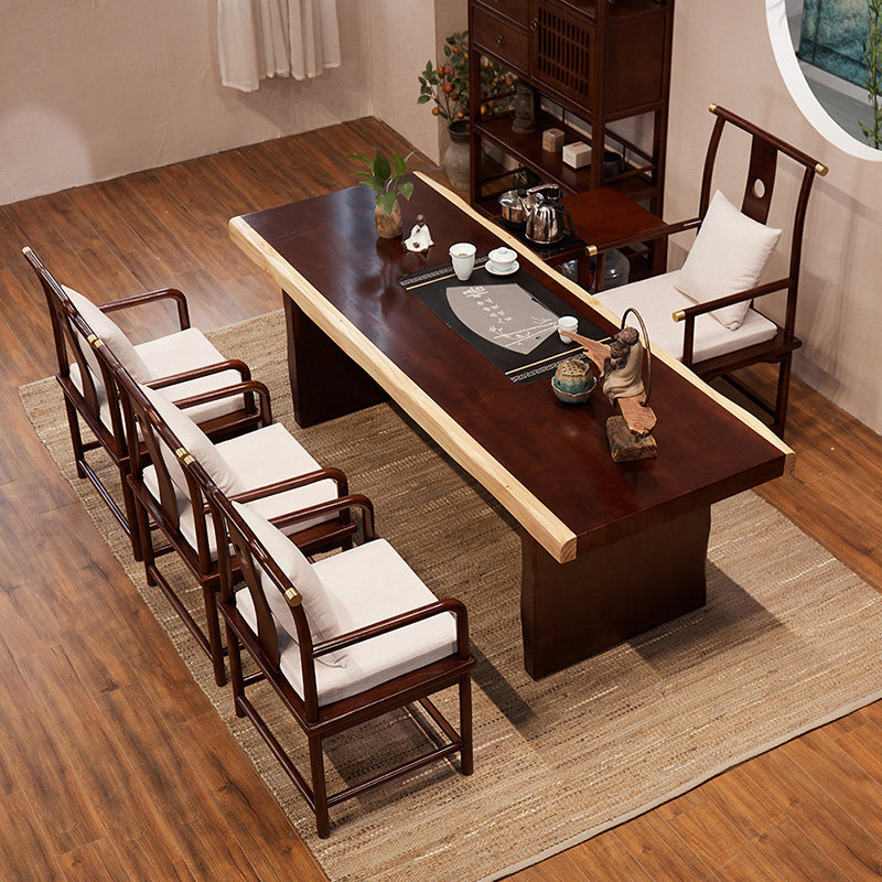 茶桌新中式泡茶茶道禅意一体套装茶具茶几办公室茶几