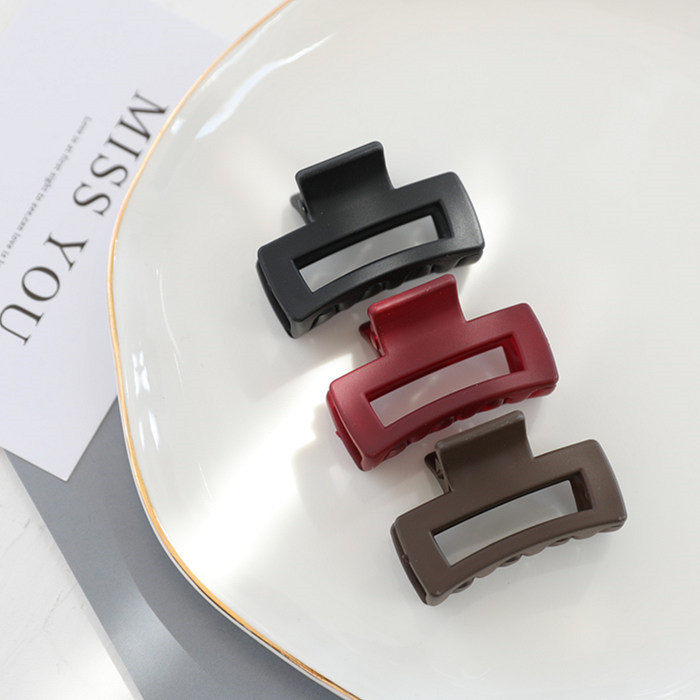 韩国莫兰迪磨砂抓夹小号顶夹刘海夹子小发夹发卡精致小巧优雅气质