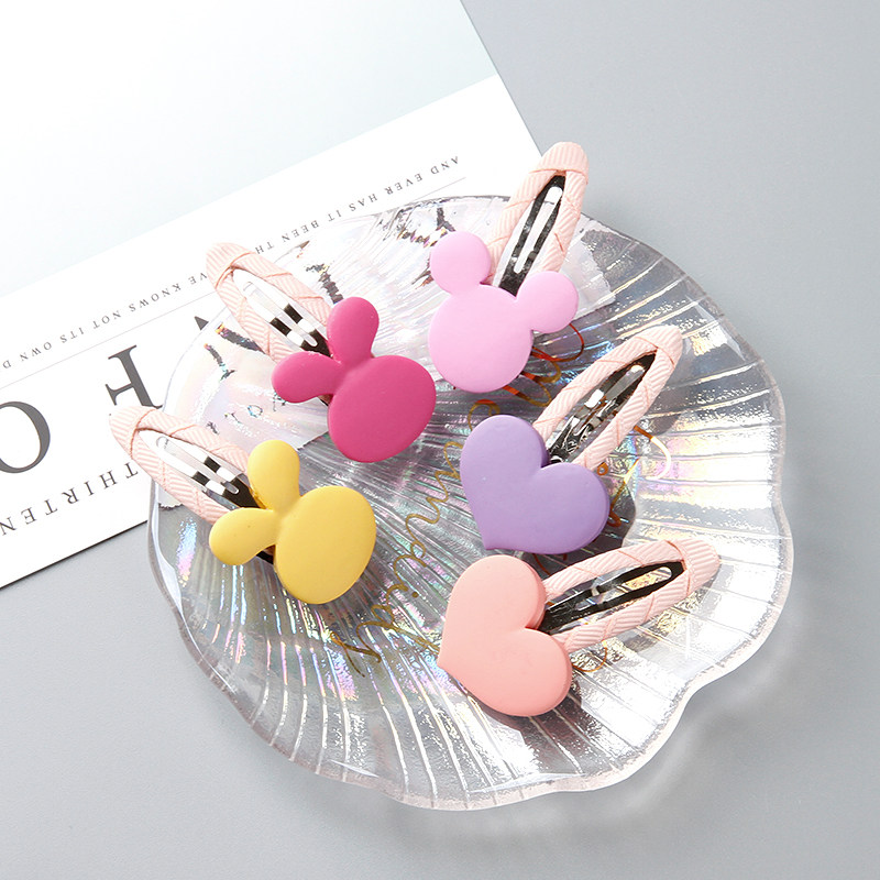 儿童发饰头饰宝宝可爱兔子桃心发夹女孩碎发边夹发卡女童刘海bb夹