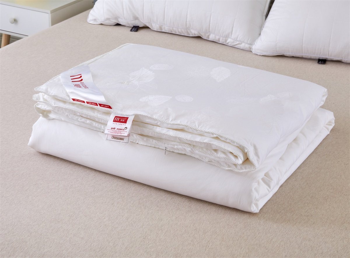 蚕丝正品保证美庭家纺100%桑蚕手工60支纯棉蚕丝被