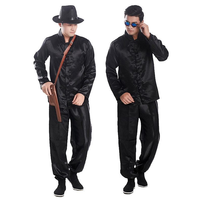 土匪日本汉奸特务翻译官小品话剧民国解放战争近代民族服装