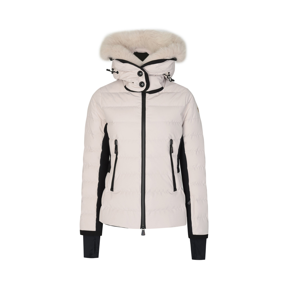 moncler蒙口盟可2020女士米色休闲连帽羽绒服羽绒服