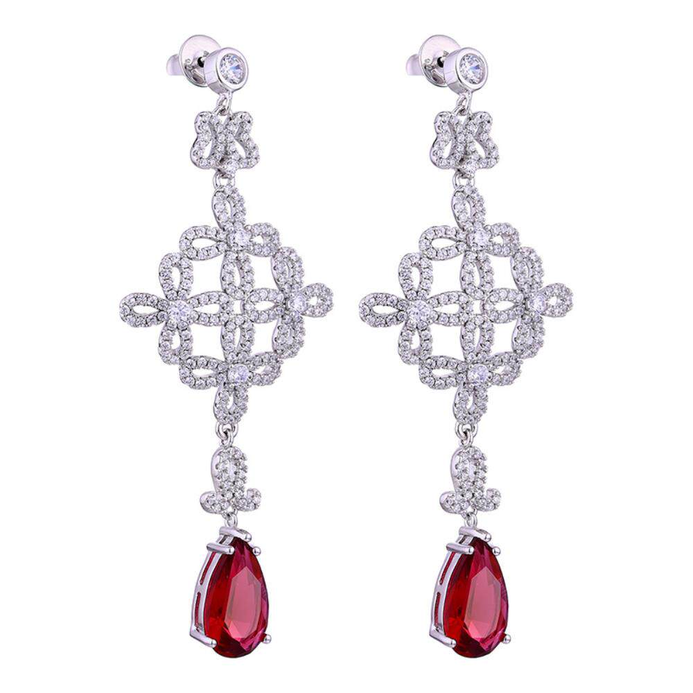 viva银色中国水调歌头炫彩彩群耳饰耳环