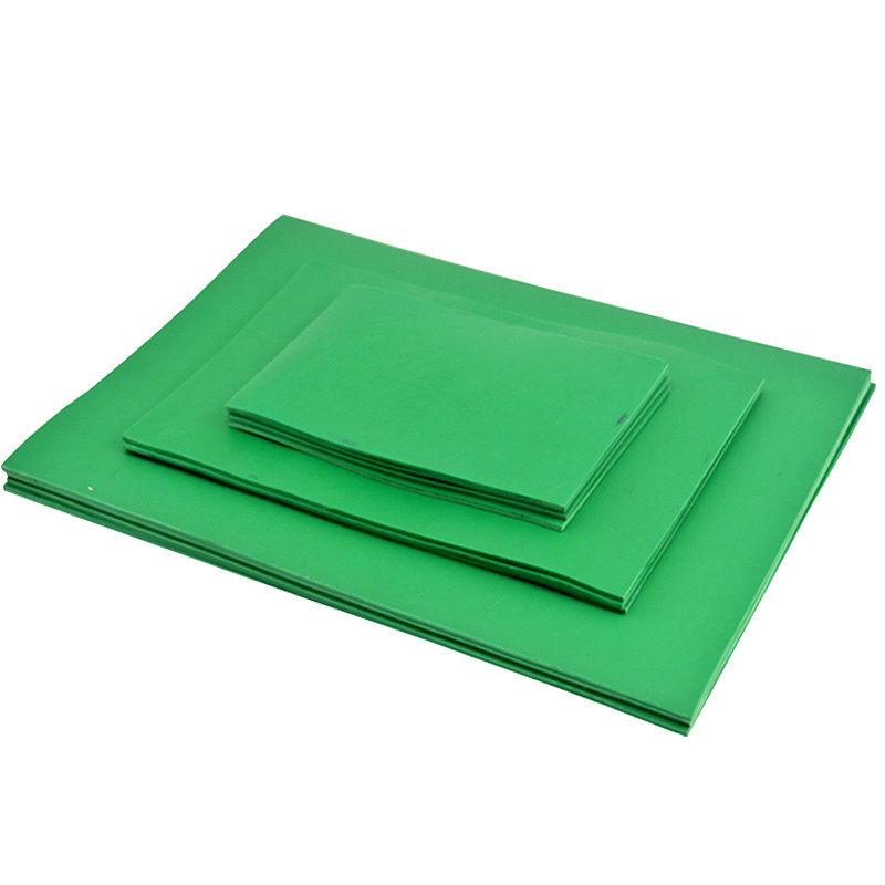 绿色pvc软胶板工作台面垫绿色工业胶板版画雕刻画板 防静电橡胶板