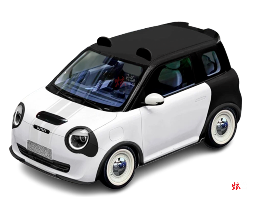 长安玉米lumin车贴熊猫眼车展4s装饰拉花新能源汽车装饰贴