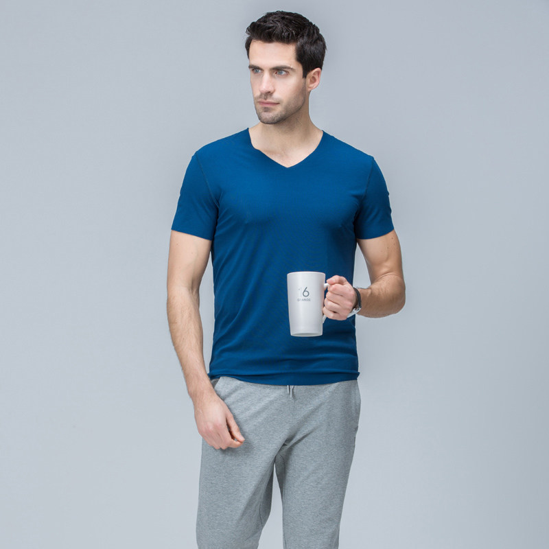 兄华纯色运动半袖打底宽松莫代尔夏季短袖无痕吊带