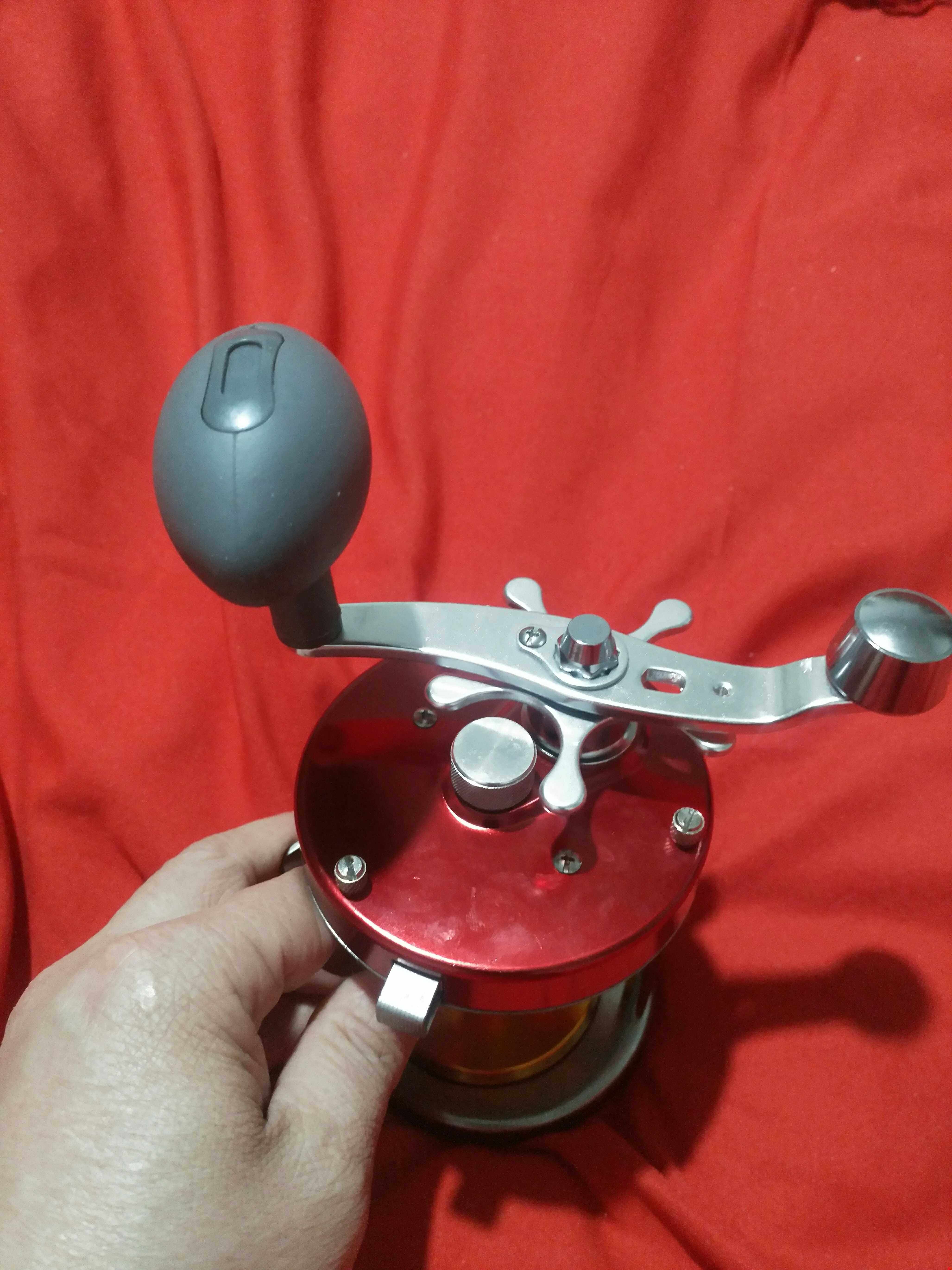 可视锚鱼轮9000金属明洋鼓轮渔轮探鱼左右手可抛鱼线轮