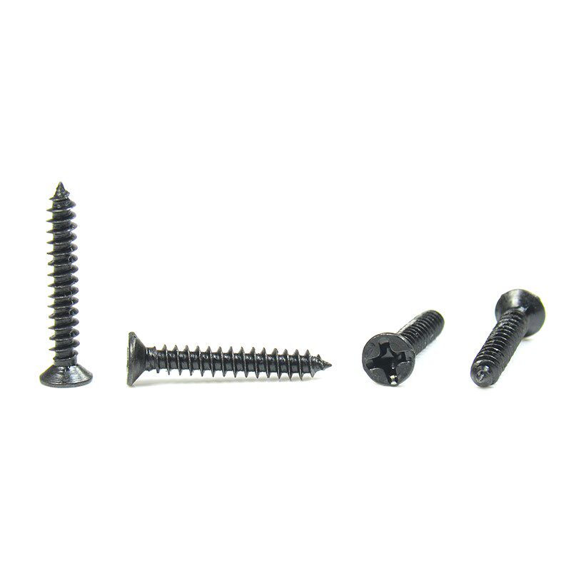 ka黑色沉头平头自攻螺丝钉m2m23m26m3黑色十字电子小螺丝