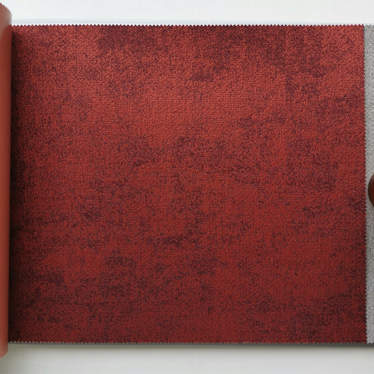 雅致高端墙布复古斑驳暗红色红色壁布深红橘红无缝墙布