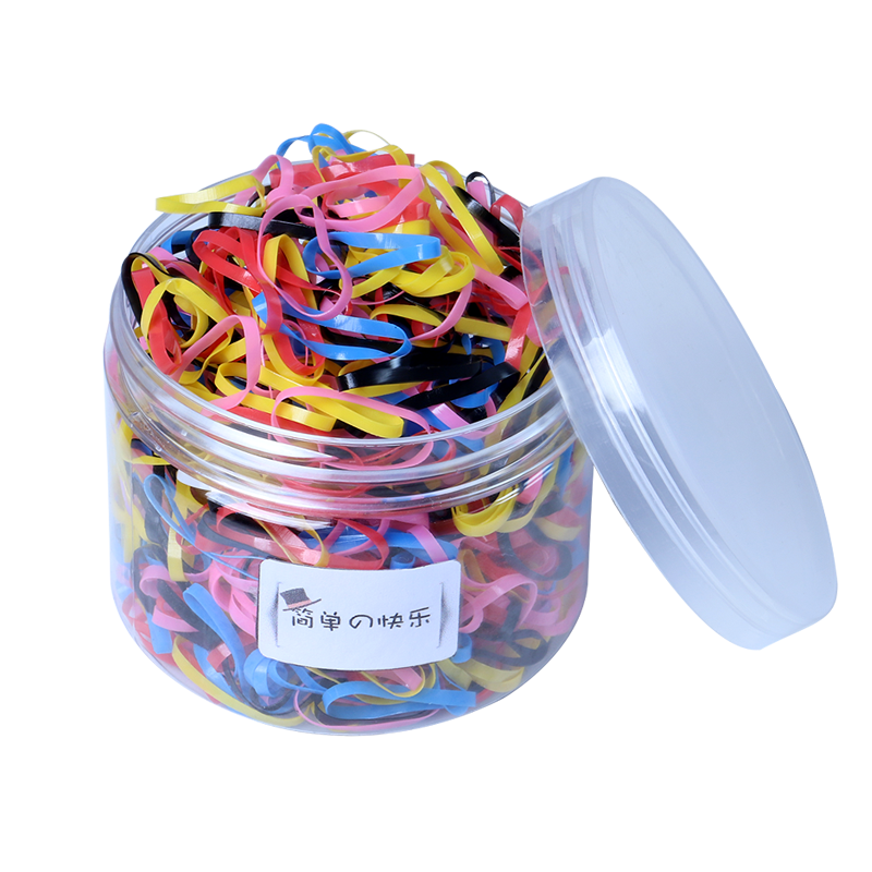 扎头发橡皮筋头绳发圈发绳女童宝宝一次性黑色胶圈大人用耐用高弹